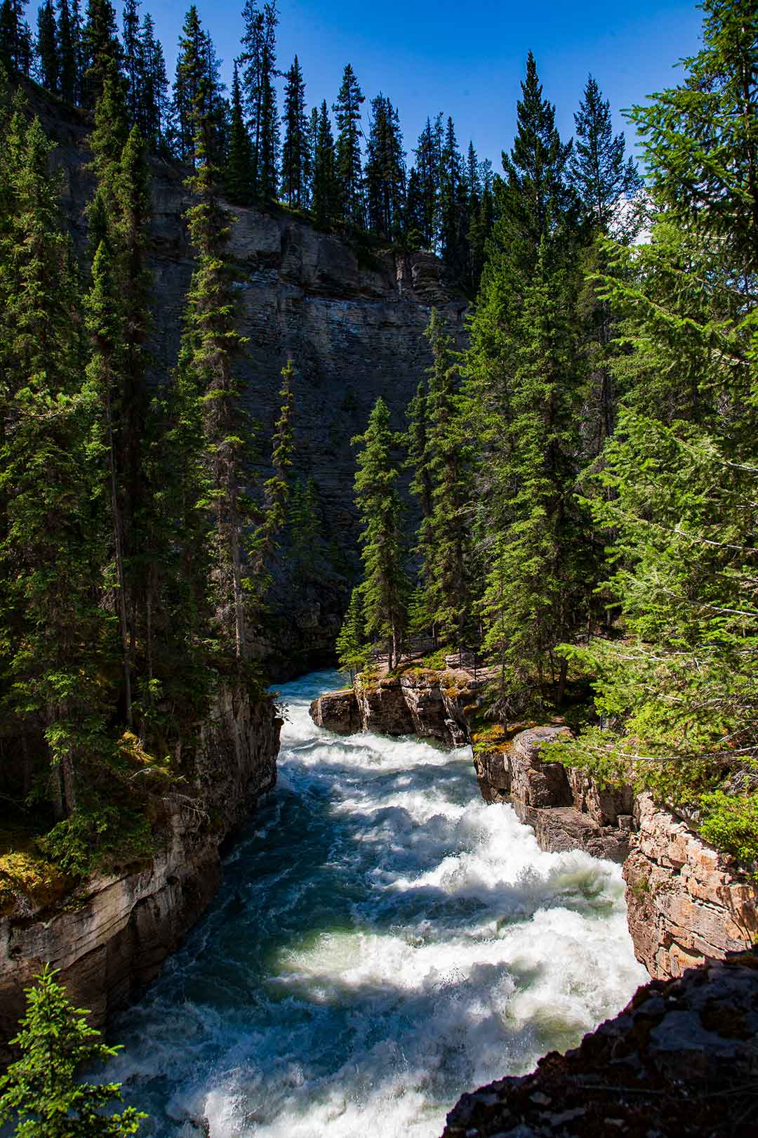 Maligne Canyon Summer Explore Jasper National Park Alberta Canada