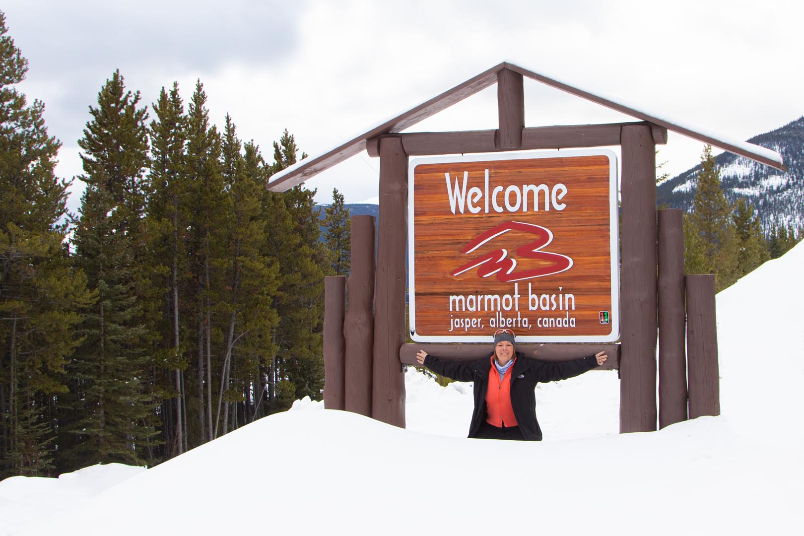 Marmot Basin Sign - Explore Jasper